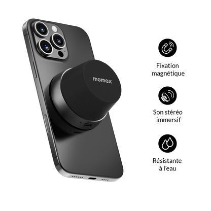 Momax Stereo Pro – L’enceinte magnétique compacte au son puissant